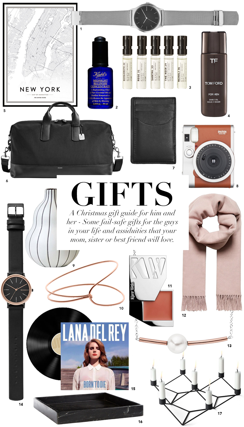 A Christmas Gift Guide for Him and Her