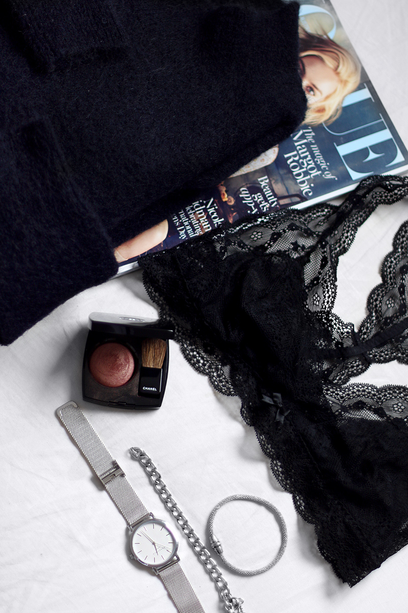 Heavy Knits and Delicate Underwear