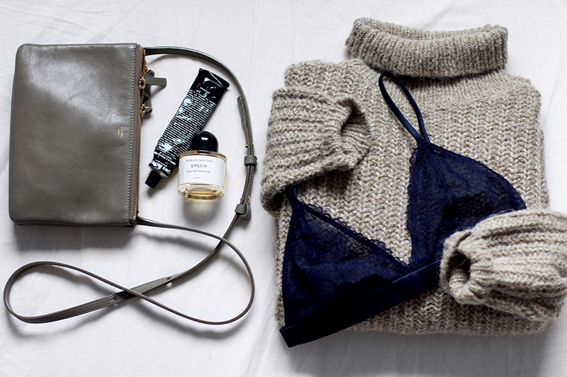 Heavy Knits and Delicate Underwear