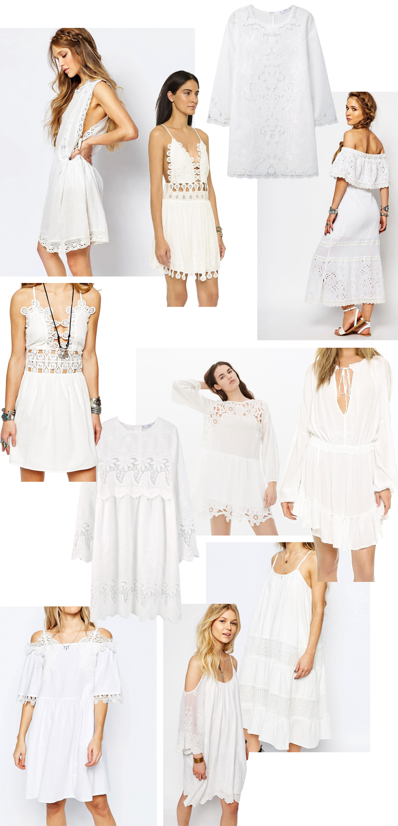Where to find the prettiest white summer dresses