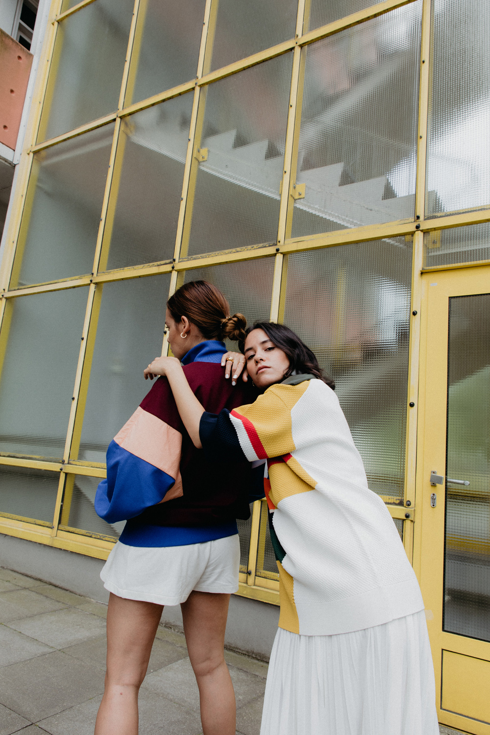 Nisi and Desi wearing Lacoste Spring 2020 by Louise Trotter