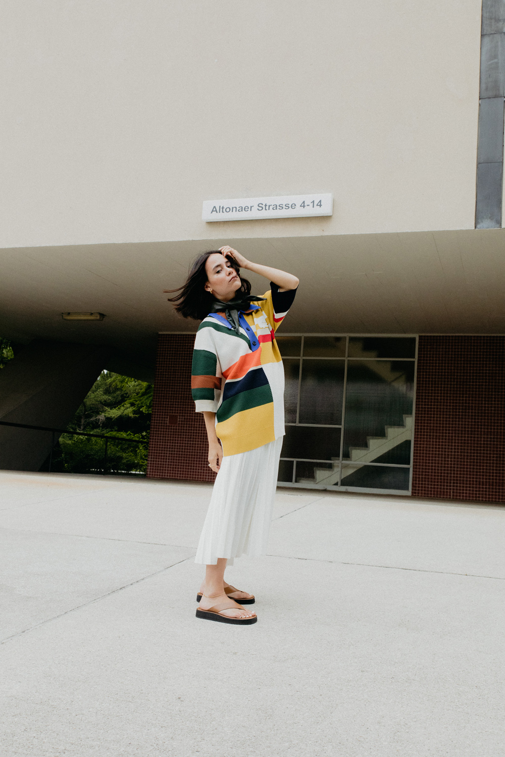 Nisi and Desi wearing Lacoste Spring 2020 by Louise Trotter