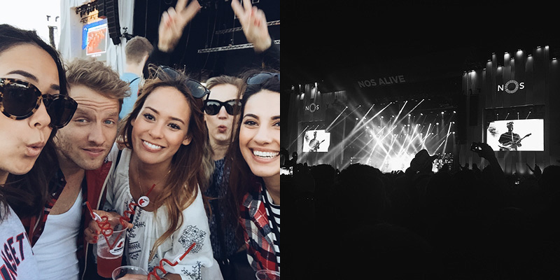 Nisi, Stephan, Desi, Nadine and Talisa at Nos Alive