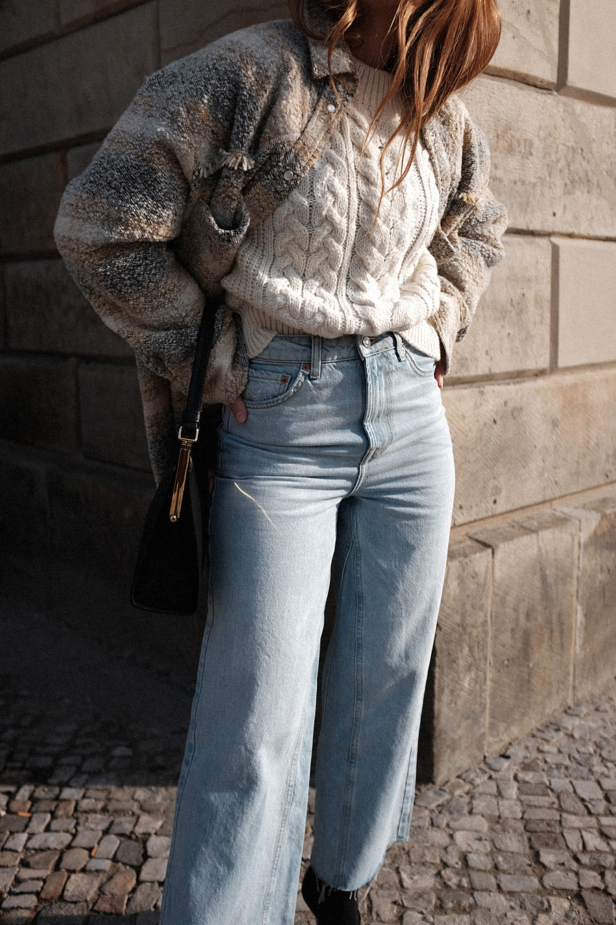 Cable Knit and Cropped Flared Denim » teetharejade