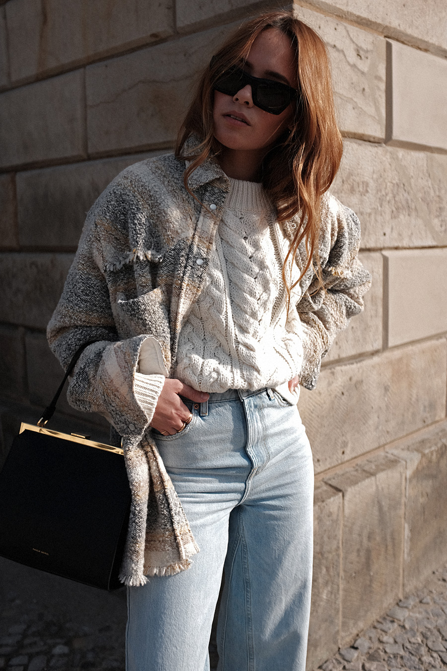 Cable Knit and Cropped Flared Denim » teetharejade