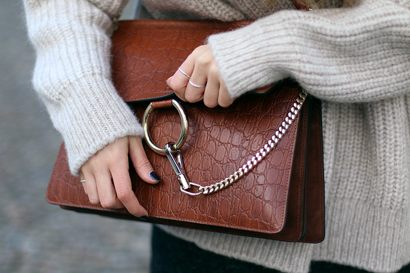 Chloé Faye Medium Kroko-Optik